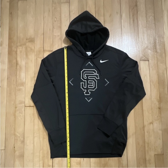 SF Giants Nike Anthracite Bracket Pullover Hoodie Size Medium - Picture 3 of 6